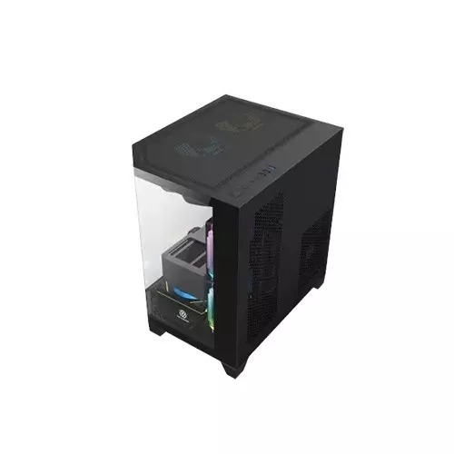 Revenger Air Box Mini ARGB Mid-Tower Gaming Desktop Case (Black)