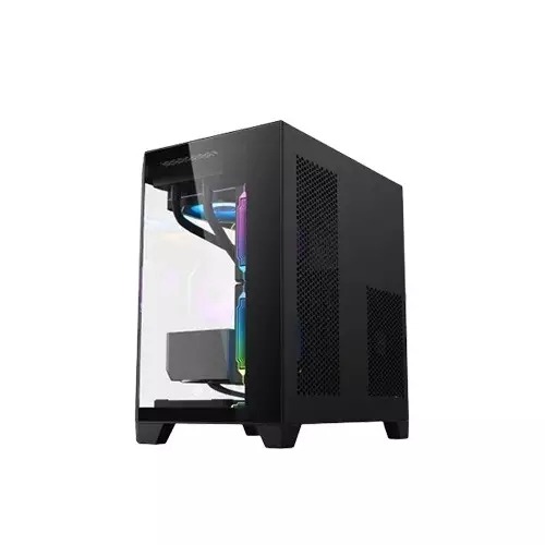 Revenger Air Box Mini ARGB Mid-Tower Gaming Desktop Case (Black)