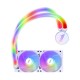 1STPLAYER MT240 INFINITE SPACE ARGB Liquid CPU Cooler White