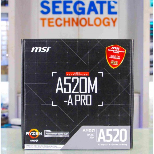MSI A520M-A Pro AM4 AMD Micro-ATX Motherboard MSI A520M-A Pro AM4 AMD Micro-ATX Motherboard