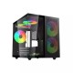 REVENGER DUO DYNAMIC FULL-VIEW MINI-TOWER ATX CASE (BLACK)