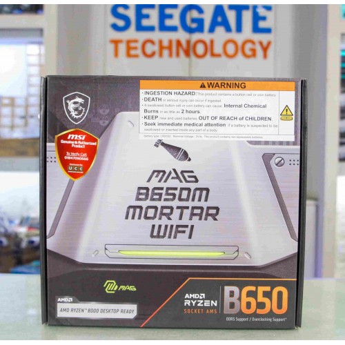 MSI MAG B650M MORTAR WIFI DDR5 AMD AM5 mATX Motherboard MSI MAG B650M MORTAR WIFI DDR5 AMD AM5 mATX Motherboard