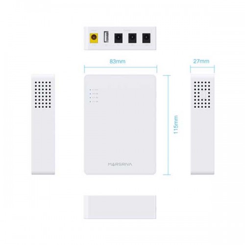 MARSRIVA KP3 EC 8400mAh Smart Mini DC UPS for Router