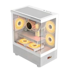 PC Power PG-H30 WH Sea View M-ATX Mid Tower Gaming Casing White