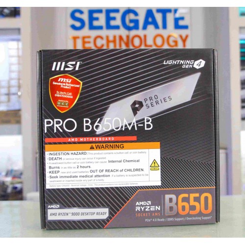MSI PRO B650M-B DDR5 AMD AM5 m-ATX Motherboard MSI PRO B650M-B DDR5 AMD AM5 m-ATX Motherboard