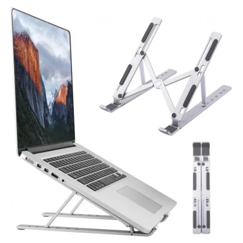 Adjustable & Foldable 10" to 17.5" 6 Angles Travel Laptop Stand