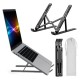 Adjustable & Foldable 10" to 17.5" 6 Angles Travel Laptop Stand