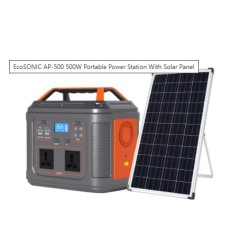 EcoSONIC AP-500 500W Portable Power Station With Solar Panel