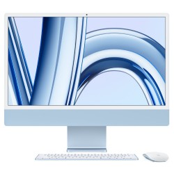 Apple iMac M3 Chip 256GB SSD 24" 4.5K Retina Display Blue All-in-One PC (Late 2023)