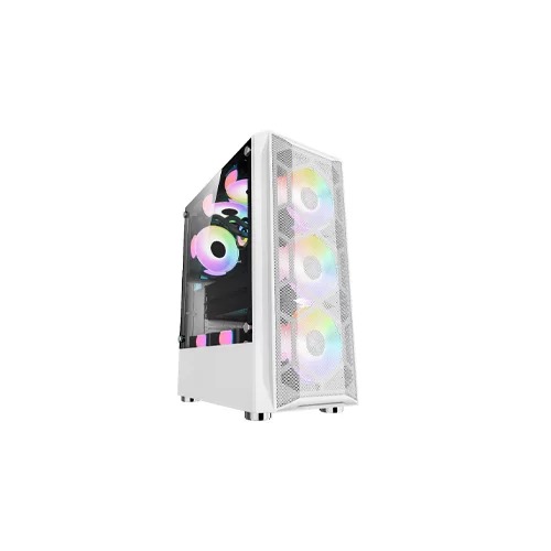 Aptech AP-8308w RGB Gaming Casing- White