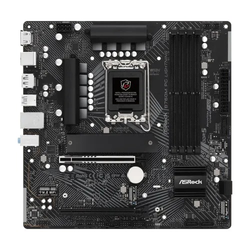 ASRock B760M PG Lightning DDR5 14th, 13th and 12th Gen Micro ATX Motherboard