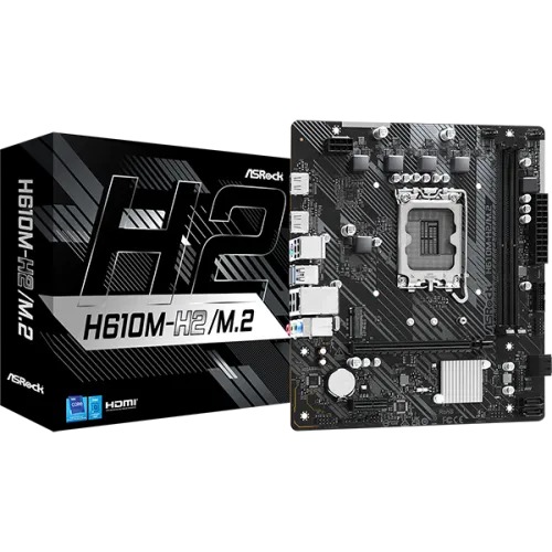 ASROCK H610M-H2/M.2 14th Gen mATX DDR4 Motherboard