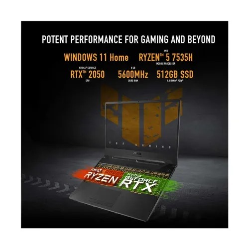 Asus TUF Gaming A15 FA506NC Ryzen 5 7535HS RTX 3050 4GB Graphics 15.6" FHD Gaming Laptop