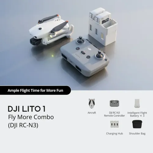 DJI Lito 1 Drone 4K Fly More Combo with RC-N3 Controller