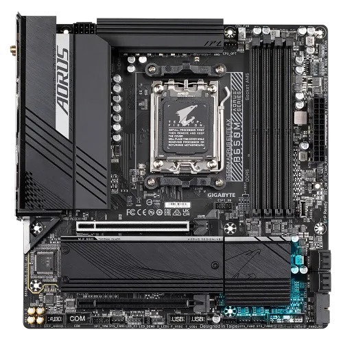 GIGABYTE B650M AORUS ELITE AX DDR5 AMD AM5 Micro-ATX Motherboard