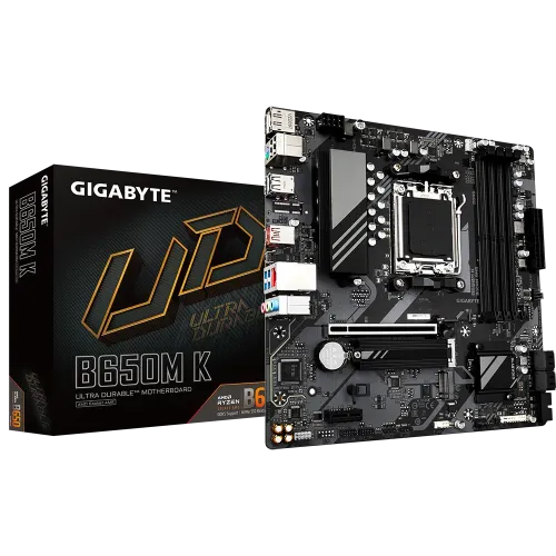 GIGABYTE B650M K AMD AM5 Micro-ATX Motherboard
