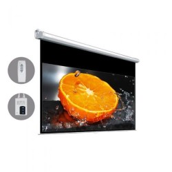 Dopah Motorized Projection Screen 106"D (51.9" X 92.4") - High Contrast Gray