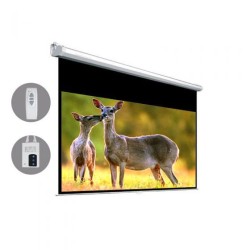 Dopah Motorized Projection Screen 119”D (58.3" x 103.7") - High Contrast Gray