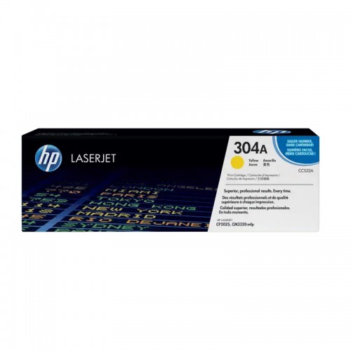 HP 304A Yellow Original LaserJet Toner Cartridge (Bundle With Full Set) HP 304A Yellow Original LaserJet Toner Cartridge (Bundle With Full Set)