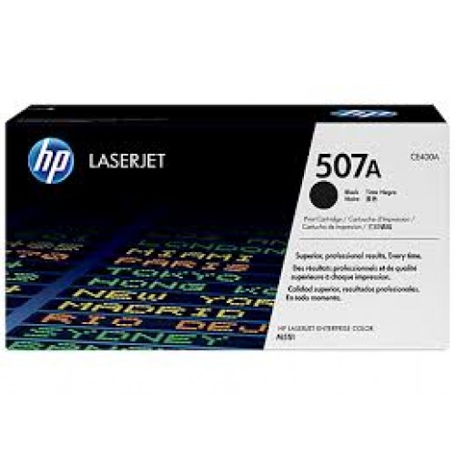 HP 507A Black Original LaserJet Toner Cartridge (For CLJ M551N/D/DN) 551 HP 507A Black Original LaserJet Toner Cartridge (For CLJ M551N/D/DN) 551