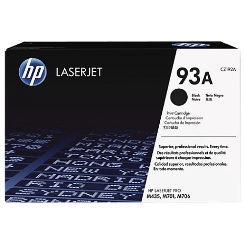 HP 93A Black Original LaserJet Toner (for LJ M706N, 435NW) HP 93A Black Original LaserJet Toner (for LJ M706N, 435NW)