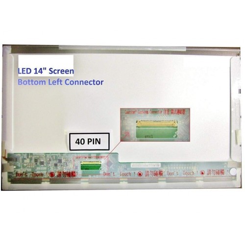 Laptop Display for 14" 40 Pins Connector Laptop