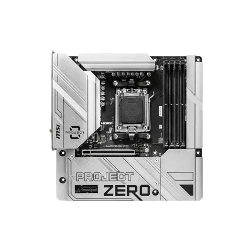 MSI B650M PROJECT ZERO AM5 m-ATX Motherboard