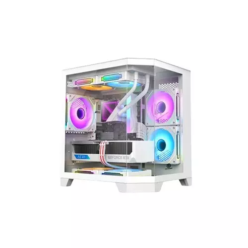 Revenger Air Box Mini Mid Tower White Micro-ATX Gaming Desktop Casing