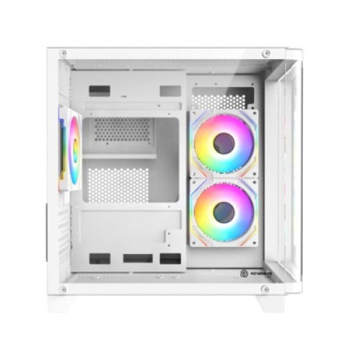 Revenger Air Tank Mini 5 ARGB Infinity Fans White Gaming Casing (Curved Window)
