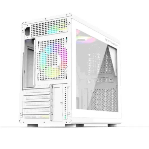 T-Wolf XPLENDER X5 WH ARGB Mini ITX Mini Tower Portable Casing White