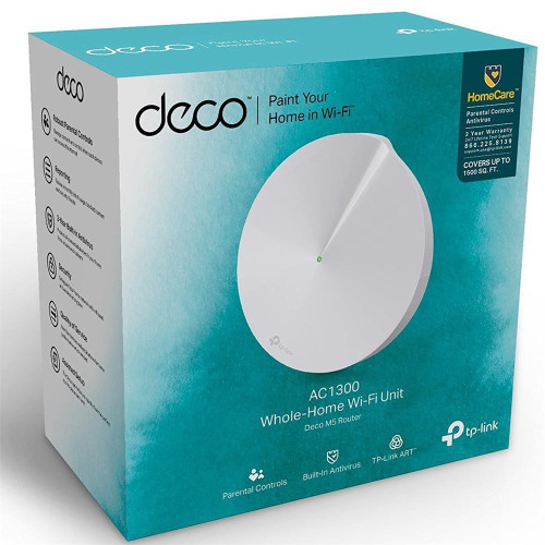 TP-Link Deco M5 AC1300 Whole Home Mesh Wi-Fi Router (1 Pack)