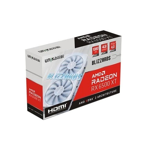 Unika Radeon 6500 XT BLIZZARDS 4GD6 V2 Graphics Card