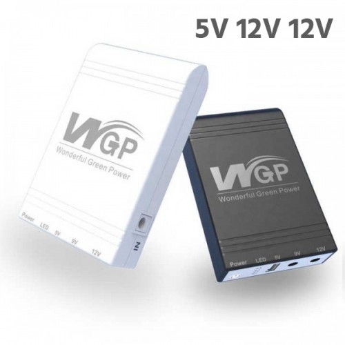 WGP 10400 mAh Wifi Mini UPS 5V 12V 12V Output